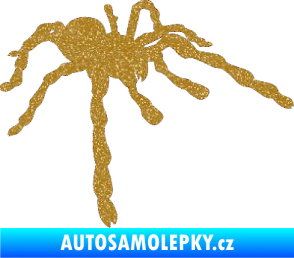 Samolepka Pavouk 013 - pravá Ultra Metalic zlatá