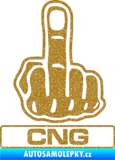 Samolepka Fuck off CNG Ultra Metalic zlatá
