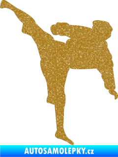 Samolepka Karate 009 levá Ultra Metalic zlatá