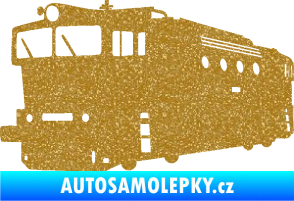 Samolepka Lokomotiva 001 levá Ultra Metalic zlatá