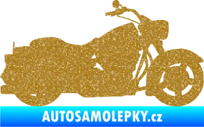 Samolepka Motorka 045 pravá Harley Davidson Ultra Metalic zlatá