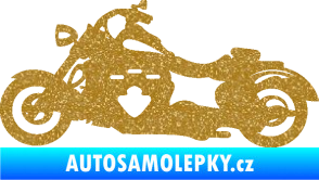 Samolepka Motorka 056 levá Ultra Metalic zlatá