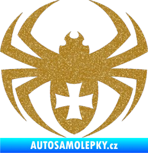 Samolepka Pavouk 004 křižák Ultra Metalic zlatá