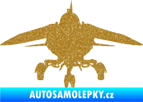 Samolepka Stíhací letoun 008  MIG Ultra Metalic zlatá