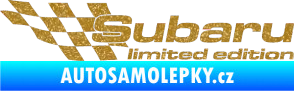 Samolepka Subaru limited edition levá Ultra Metalic zlatá