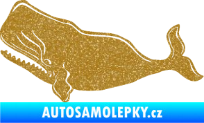 Samolepka Velryba 003 levá Ultra Metalic zlatá