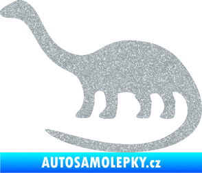 Samolepka Brontosaurus 001 levá Ultra Metalic stříbrná metalíza