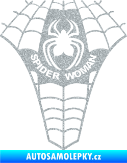 Samolepka Spider woman pavoučí žena Ultra Metalic stříbrná metalíza