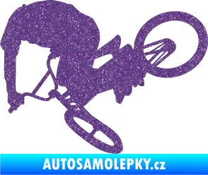 Samolepka Biker 001 levá Ultra Metalic fialová