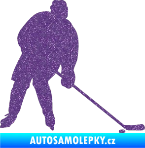 Samolepka Hokejista 005 pravá Ultra Metalic fialová