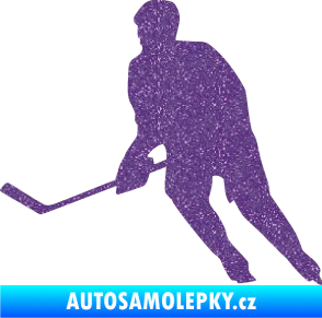 Samolepka Hokejista 013 levá Ultra Metalic fialová