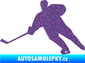 Samolepka Hokejista 014 levá Ultra Metalic fialová