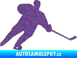 Samolepka Hokejista 014 pravá Ultra Metalic fialová