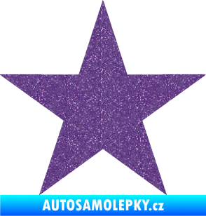 Samolepka Hvězda 001 Ultra Metalic fialová