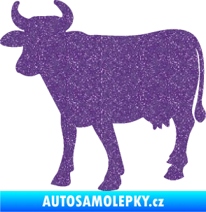Samolepka Kráva 002 levá Ultra Metalic fialová