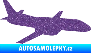Samolepka Letadlo 004 pravá Ultra Metalic fialová