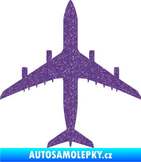 Samolepka Letadlo 005 Ultra Metalic fialová
