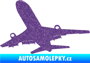 Samolepka Letadlo 007 levá Ultra Metalic fialová