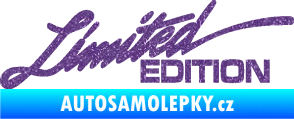 Samolepka Limited edition 011 nápis Ultra Metalic fialová