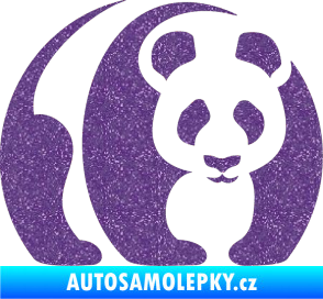 Samolepka Panda 001 pravá Ultra Metalic fialová