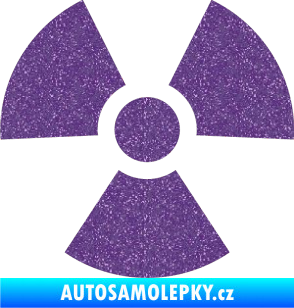 Samolepka Radioactive 001 radiace Ultra Metalic fialová