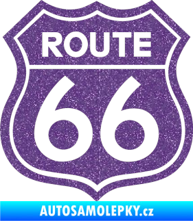 Samolepka Route 66 - jedna barva Ultra Metalic fialová