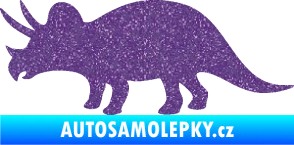 Samolepka Triceratops 001 levá Ultra Metalic fialová