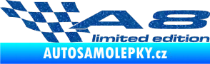 Samolepka A8 limited edition levá Ultra Metalic modrá