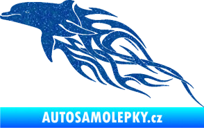 Samolepka Animal flames 102 levá delfín Ultra Metalic modrá
