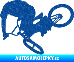 Samolepka Biker 001 levá Ultra Metalic modrá