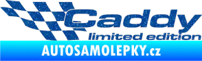 Samolepka Caddy limited edition levá Ultra Metalic modrá