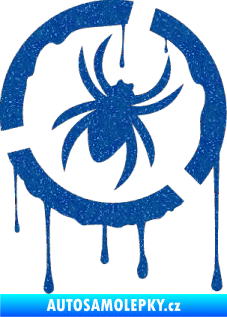 Samolepka Pavouk 001 - pravá Ultra Metalic modrá