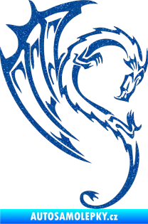 Samolepka Dragon 043 pravá Ultra Metalic modrá
