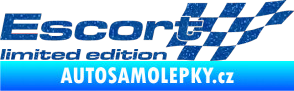 Samolepka Escort limited edition pravá Ultra Metalic modrá