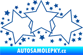 Samolepka Hvězdy a hvězdičky dekor Ultra Metalic modrá