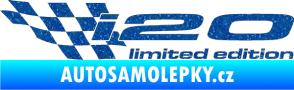 Samolepka i20 limited edition levá Ultra Metalic modrá