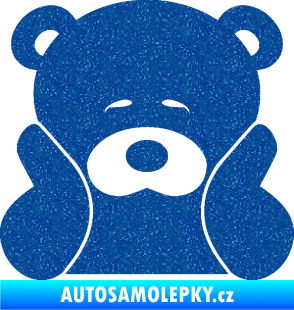 Samolepka JDM medvídek Ultra Metalic modrá