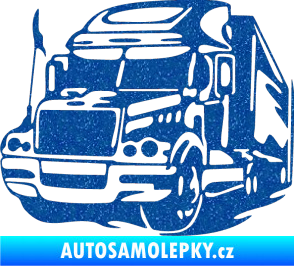 Samolepka Kamion 002 levá nákladní auto Ultra Metalic modrá