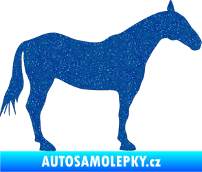 Samolepka Kůň 005 pravá Ultra Metalic modrá