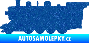 Samolepka Lokomotiva 002 levá Ultra Metalic modrá