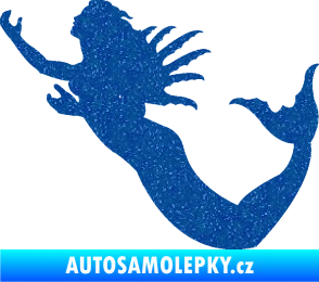 Samolepka Mořská panna levá siréna Ultra Metalic modrá