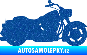 Samolepka Motorka 045 pravá Harley Davidson Ultra Metalic modrá