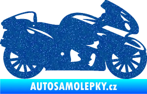 Samolepka Motorka 048 pravá silniční Ultra Metalic modrá