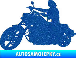 Samolepka Motorka 050 levá Ultra Metalic modrá