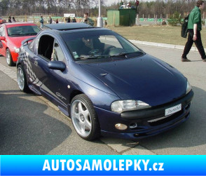 Samolepka Opel Tigra - přední Ultra Metalic modrá