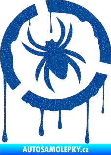 Samolepka Pavouk 001  levá Ultra Metalic modrá