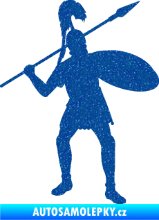 Samolepka Římský voják pravá Ultra Metalic modrá