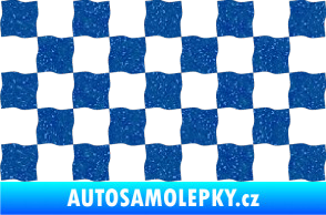Samolepka Šachovnice 004 Ultra Metalic modrá