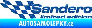Samolepka Sandero limited edition levá Ultra Metalic modrá