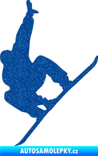 Samolepka Snowboard 009 levá Ultra Metalic modrá